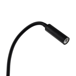 Klemlamp Lagos, zwart, metaal, 30 cm, leeslamp, G9