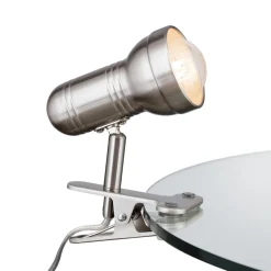 Klemlamp Samal, satijn