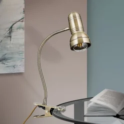 Klemlamp Samala, patina