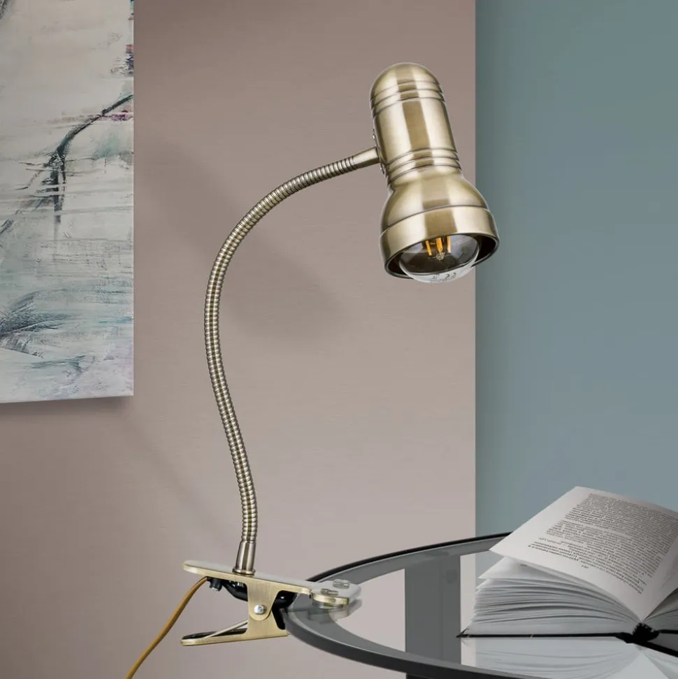 Klemlamp Samala, patina