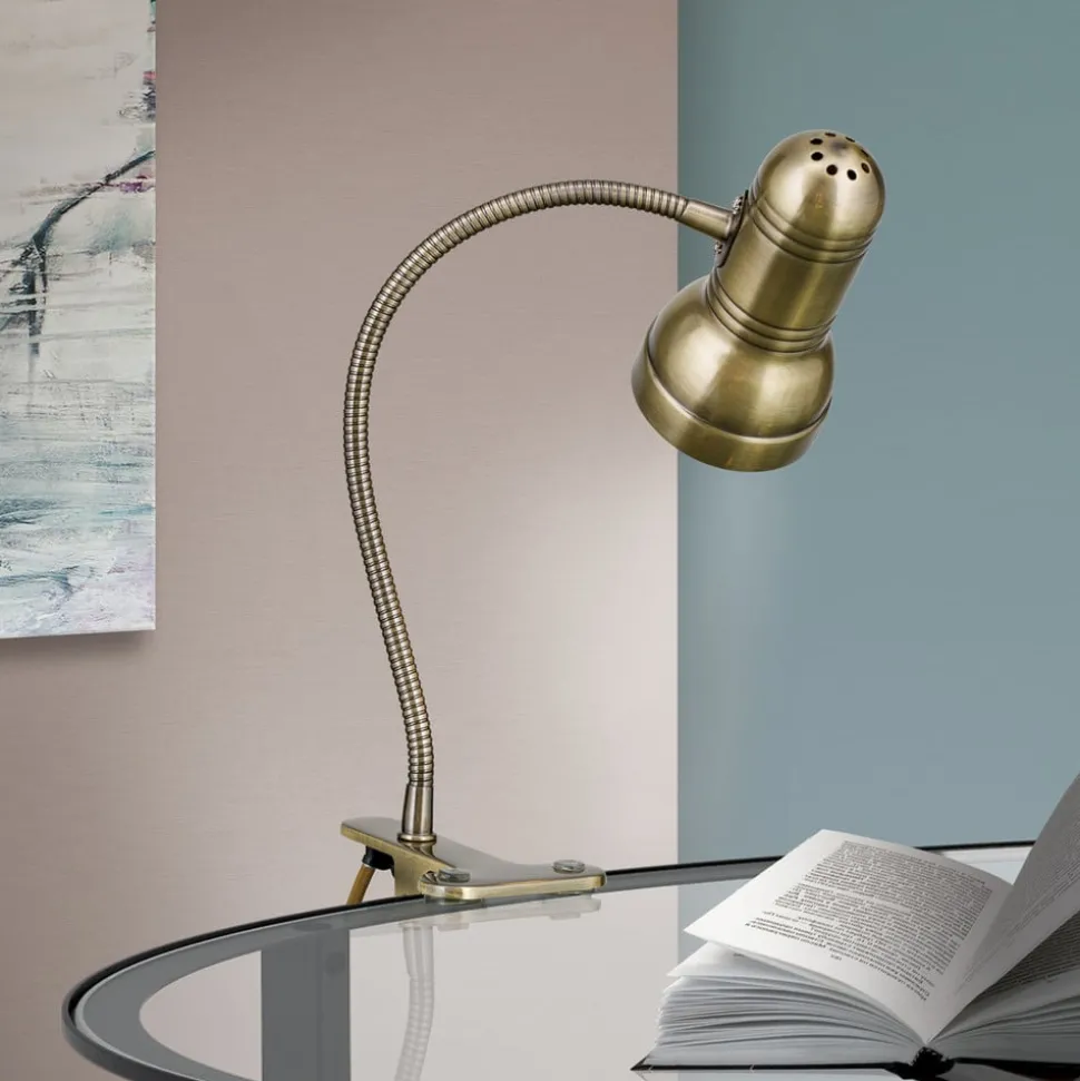 Klemlamp Samala, patina