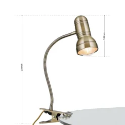Klemlamp Samala, patina