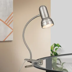 Klemlamp Samala, satijn