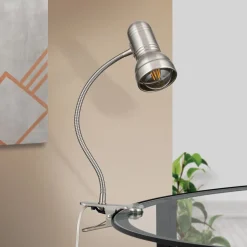 Klemlamp Samala, satijn