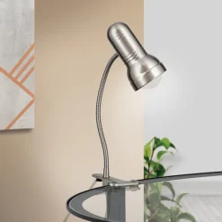 Klemlamp Samala, satijn