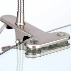 Klemlamp Samala, satijn