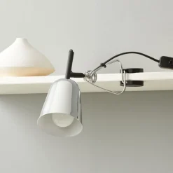 Klemlamp studio, verchroomd