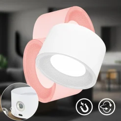 Klemlamp Tari, wit, CCT, touchdimmer, USB