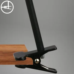 Klemlamp Tari, zwart, CCT, touchdimmer, USB