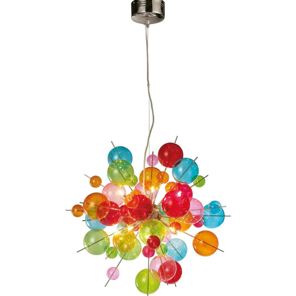 Kleurrijke glazen hanglamp Aurinia