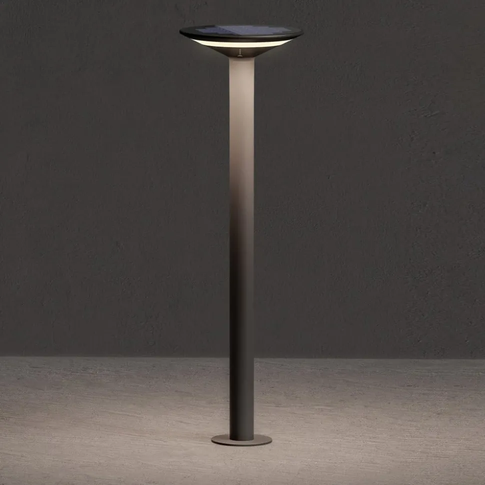 KLEWE Keope LED tuinpadverlichting, antraciet, hoogte 80 cm, IP65