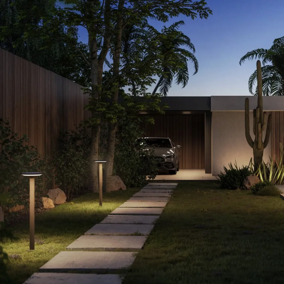 KLEWE Keope LED tuinpadverlichting, antraciet, hoogte 80 cm, IP65