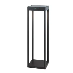 KLEWE LED lamp op zonne-energie RADIA MAXI, antraciet, 50 cm, aluminium, IP65