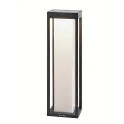 KLEWE LED lamp op zonne-energie RADIA MAXI MOON, antraciet, 50 cm, IP65