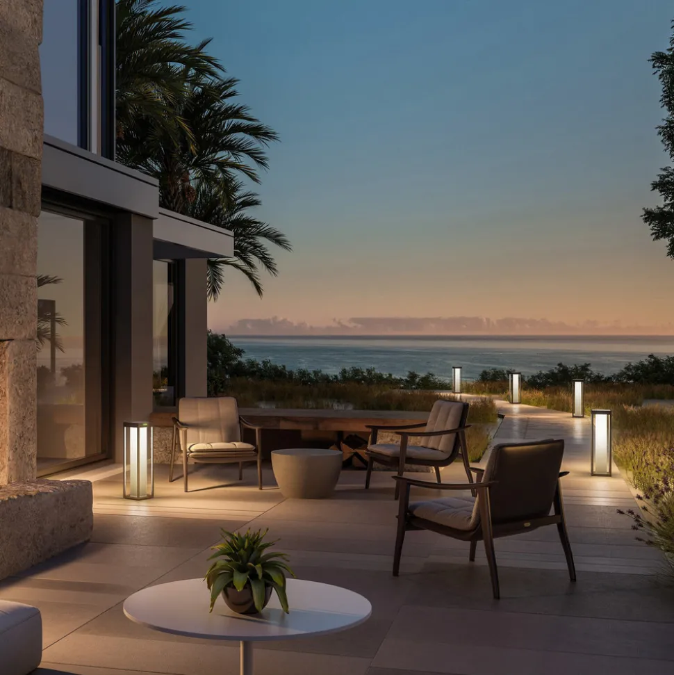 KLEWE LED lamp op zonne-energie RADIA MAXI MOON, antraciet, 50 cm, IP65