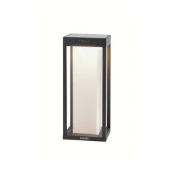 KLEWE LED lamp op zonne-energie RADIA MINI MOON, antraciet, 35 cm, IP65