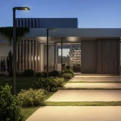 KLEWE LED lamp op zonne-energie LINK zonder mast, antraciet, IP65