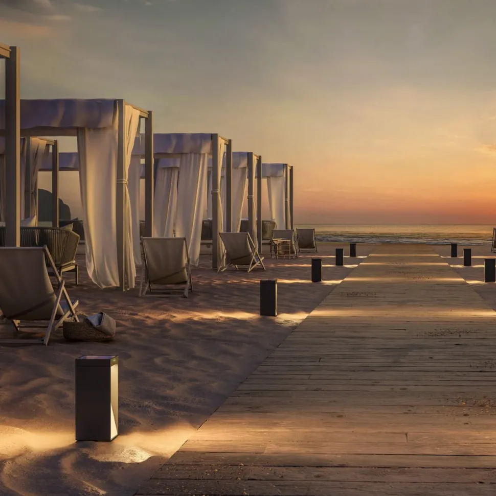 KLEWE LED lamp op zonne-energie MILIO FULL, antraciet, 35 cm, aluminium, IP65