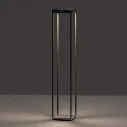 KLEWE LED lamp op zonne-energie RADIA MEGA, antraciet, 110 cm, aluminium IP65