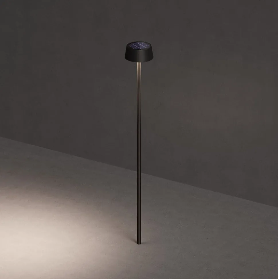 KLEWE LED lamp op zonne-energie SUNDRESS antraciet 250 cm grondspies IP65