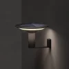 KLEWE LED wandlamp Keope, antraciet, Ø 21 cm aluminium IP65