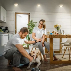 Klira inbouwlamp, nikkel, Ø 9 cm, draaibaar, set van 3