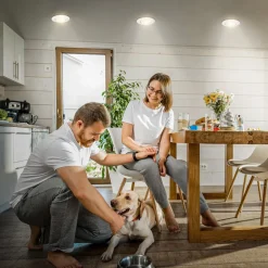 Klira inbouwlamp, wit, draaibaar, dimbaar, 3 stuks