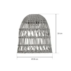 Knute kap, zonder fitting, Ø 30 cm, grijs