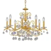 KOLARZ Carmen kristal goud 8-lamps Ø 70 cm
