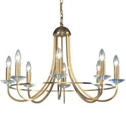 KOLARZ Imperial kroonluchter, messing, 8-lamps