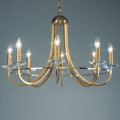 KOLARZ Imperial kroonluchter, messing, 8-lamps