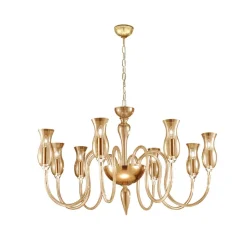 Kolarz Kroonluchter Murano Renier, verguld, Murano glas