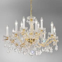 KOLARZ Maria Louise luster, goud 24 kt, 12-lamps