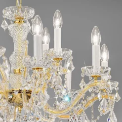 KOLARZ Maria Louise luster, goud 24 kt, 12-lamps