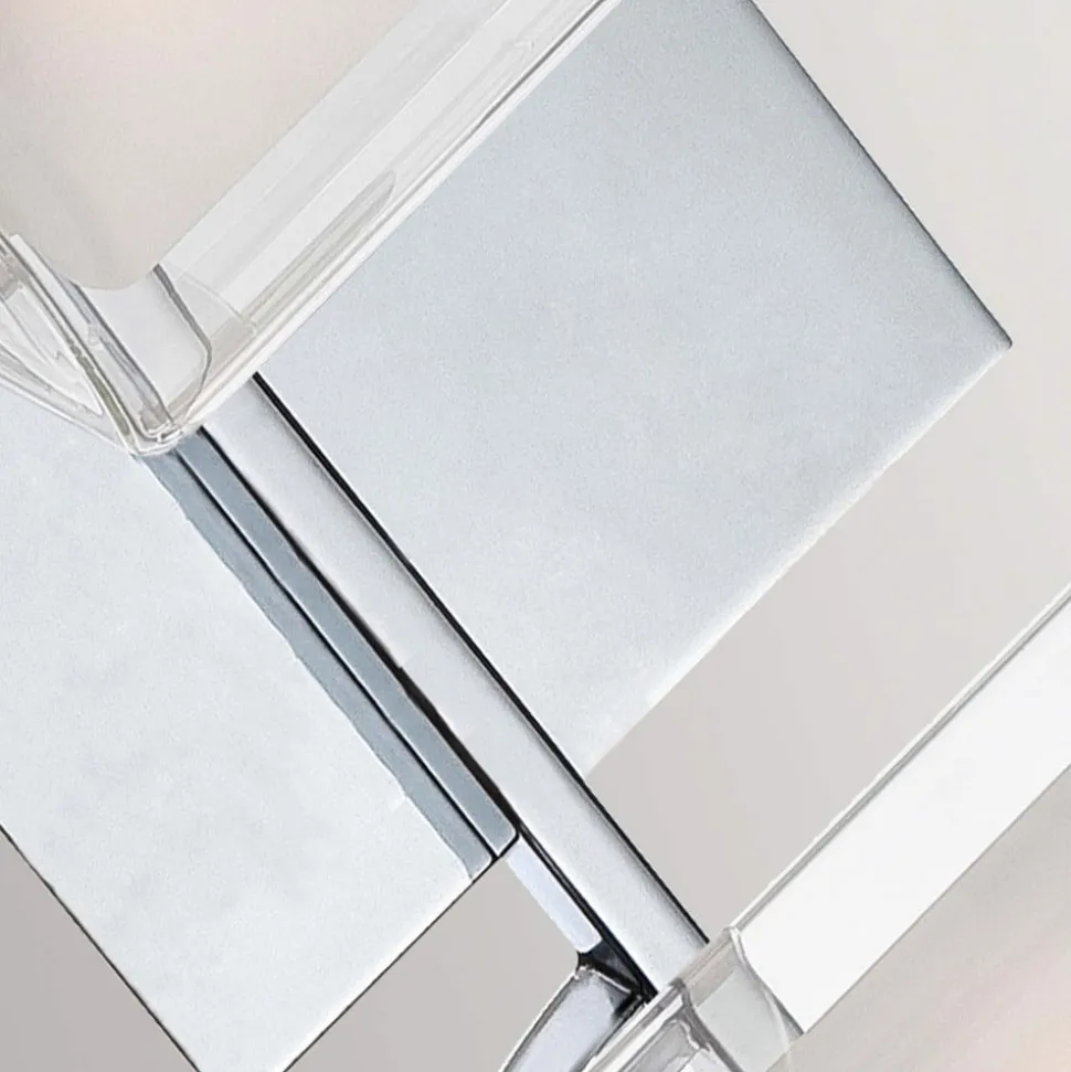 Kolt IP44 wandlamp met dubbele glazen kap, 2-lamps uitvoering