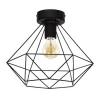 Kooi-plafondlamp Tarbes 1-lamp Ø 32,5cm zwart