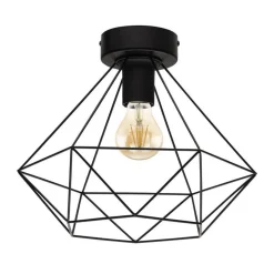 Kooi-plafondlamp Tarbes 1-lamp Ø 32,5cm zwart