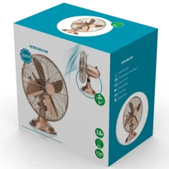 Koperen glanzende tafelventilator VE5970