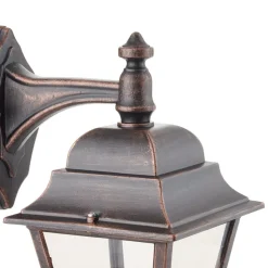 Koperkleurige buitenwandlamp Toulouse, hanglamp