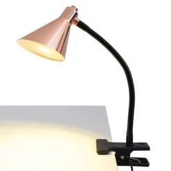 Koperkleurige LED plafondlamp Janita