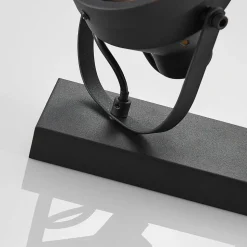 Koplamp-plafondspot Henega, zwart, met 2 lampjes