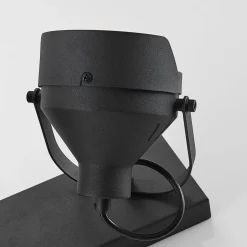 Koplamp-plafondspot Henega, zwart, met 2 lampjes