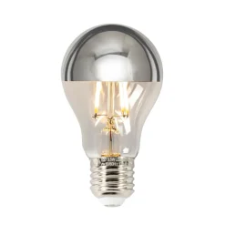 Kopspiegellamp A60, E27 3,5W, 2700K zilver