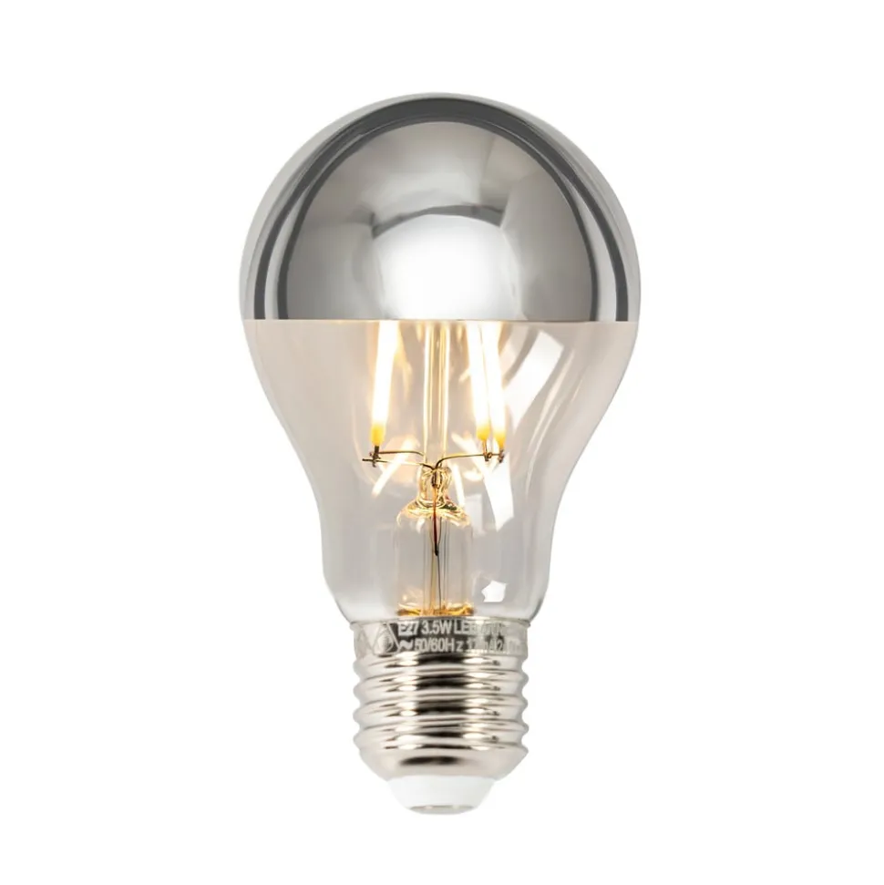 Kopspiegellamp A60, E27 3,5W, 2700K zilver