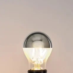 Kopspiegellamp A60, E27 3,5W, 2700K zilver