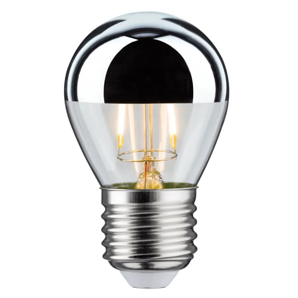 Kopspiegellamp E27 druppel 827silver 2.6W