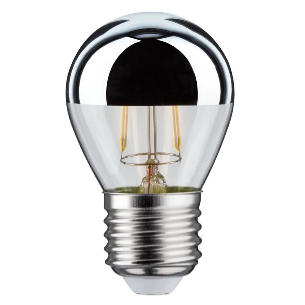 Kopspiegellamp E27 druppel 827silver 2.6W