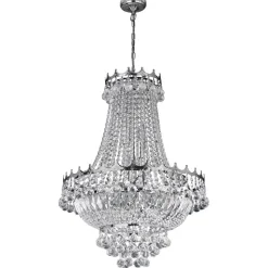 Kristal-kroonluchter Versailles chroom 55 cm
