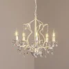 Kristallen kroonluchter Teresa, ivoor 5-lamps