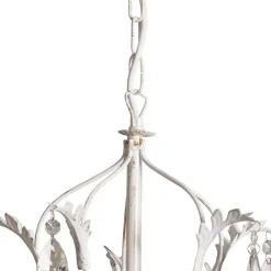 Kristallen kroonluchter Teresa, ivoor 5-lamps